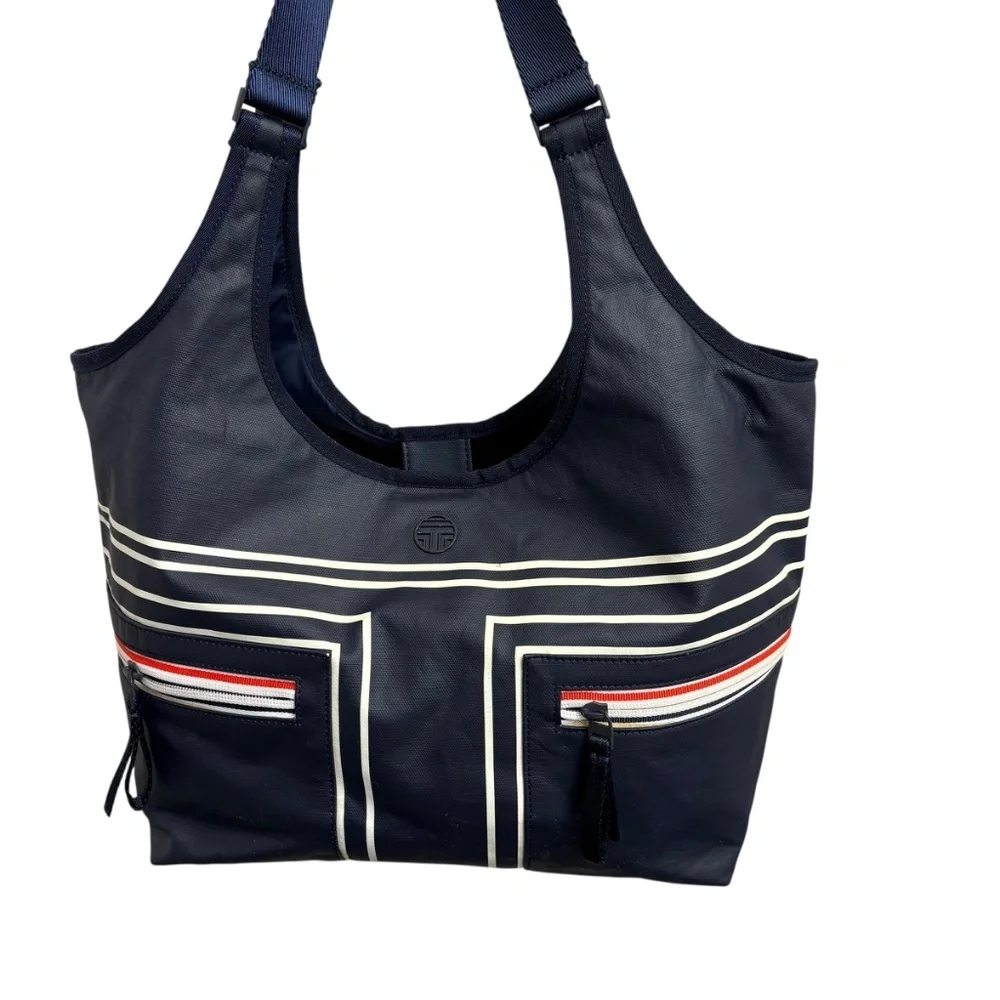 Tory Burch sport blue tote bag